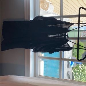 Off the shoulder black romper never worn